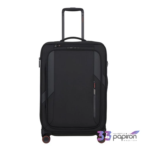 Samsonite bőrönd 26' Glazed Spinner 67/24 Exp 159766/1041-Black