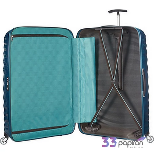 Samsonite bőrönd 81/30 Lite-Shock Spinner 81/30 62767/1686-Petrol Blue