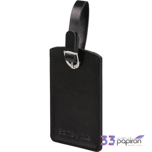 Samsonite bőröndcímke rectangle Luggage tag x2 121307/1041 Fekete