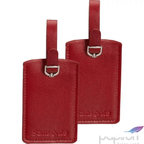 Samsonite bőröndcímke rectangle Luggage tag x2 121307/1726 Piros