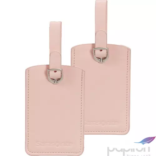 Samsonite bőröndcímke rectangle Luggage tag x2 121307/5266 Halvány rózsaszín