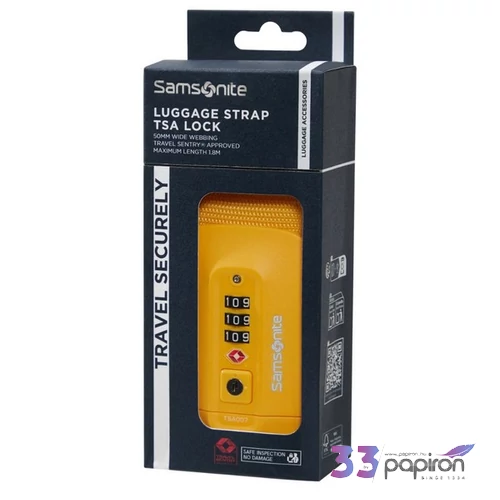 Samsonite bőröndszíj Ta Revolution Luggage Strap/Tsa Lock 155591/1924-Yellow