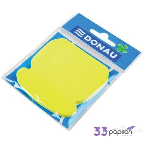 Öntapadós jegyzettömb Donau telefon formájú sárga 50lap/csom