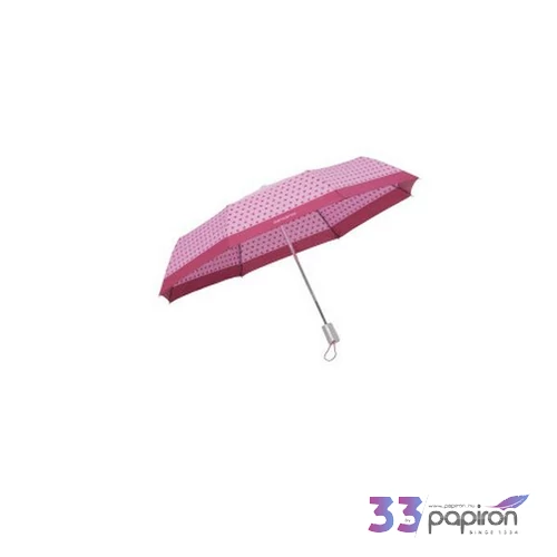 Samsonite esernyő Alu Drop S Safe 3 Sect. Auto O/C 108966/L251-Purple Dots