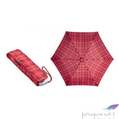 Samsonite esernyő mini női Alu Pattern 23x94,5 0,18kg Manuális 45509/4320 piros skótkockás