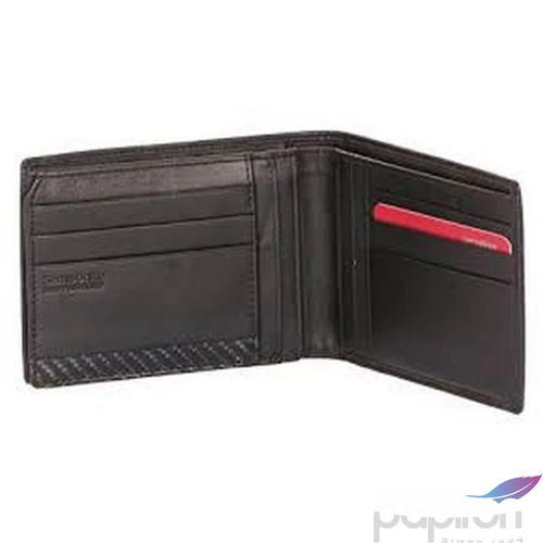 Samsonite pénztárca férfi bőr S-DERRY 9CC+VFLAP+2COMP+W fekete 60539/1041 Black