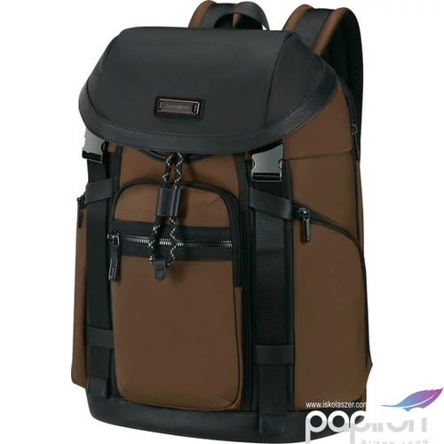 Samsonite utazótáska Relyon Backpack M 15.6"+Flap 153267/1139-Brown
