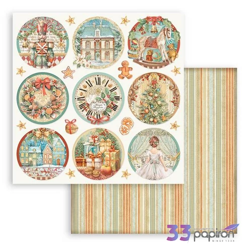Scrapbooking kétoldalas The Nutcracker rounds