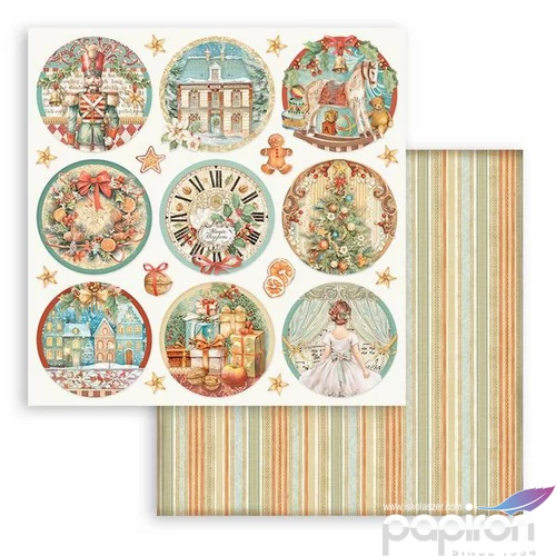 Scrapbooking kétoldalas The Nutcracker rounds