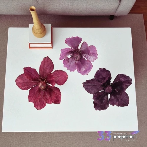 Selyemvirág művirág 24' csiptetős, glitteres, 3 féle 11cm sdkae