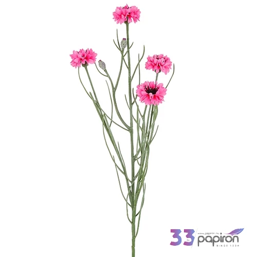 Selyemvirág művirág 70cm Centaurea rózsaszín12x12x70cm DST5 búzavirág élethű