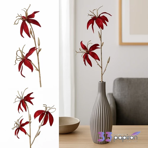 Selyemvirág művirág bordó d Gloriosa S bordeaux 798125 DST53 prémium kategóriás virág