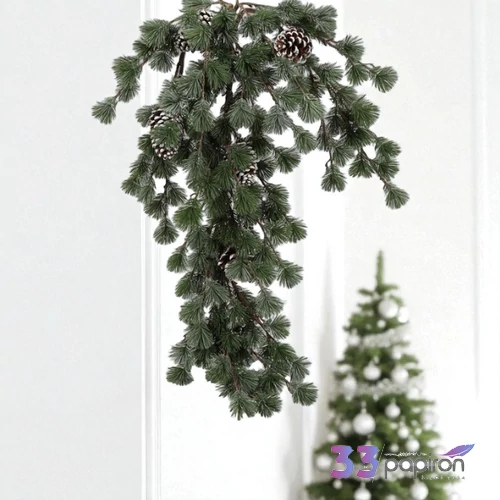 Selyemvirág - girland 95cm Cedrus glauca 95x74x23cm DST25