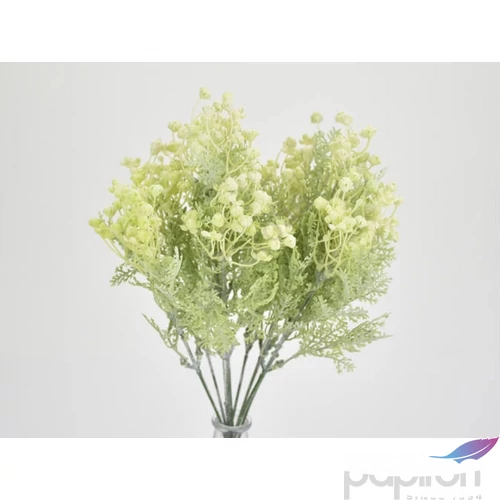 Selyemvirág - művirág csokor Hamvas bogyós bokor fehér 30cm
