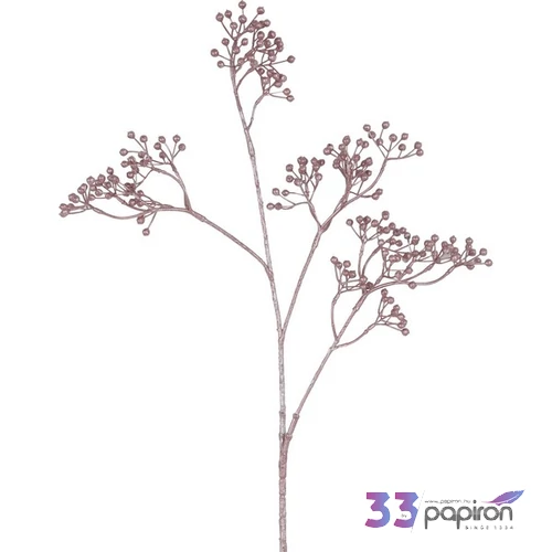 Selyemvirág - művirág Művészi virág Ilex Verticillata arany 77x12x8,5cm DST25