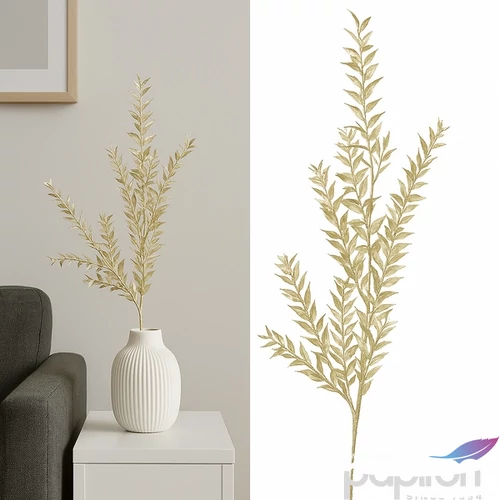Selyemvirág - művirág pezsgő Ruscus metallic champagne SDDST53 prémium kategóriás virág