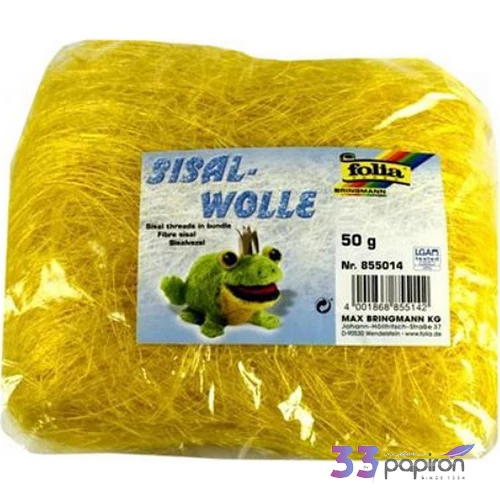 Sisal Folia gyapjú 50g banán sárga