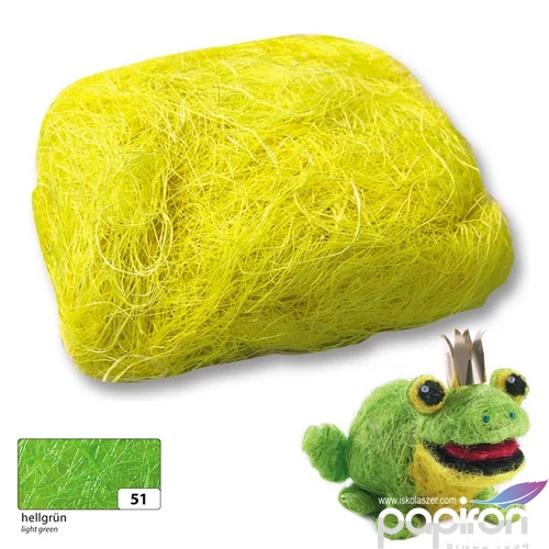 Sisal Folia gyapjú 50g világos zöld 
