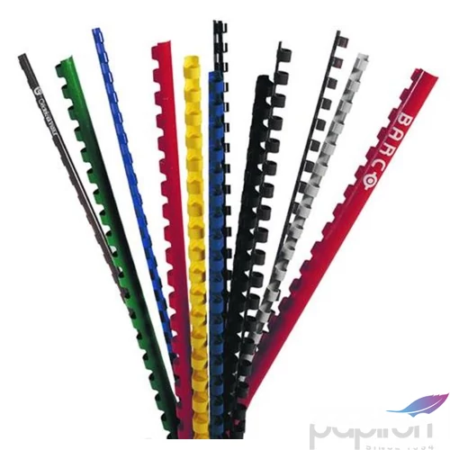 Spirál 10mm Fornax fekete 41-55 lap