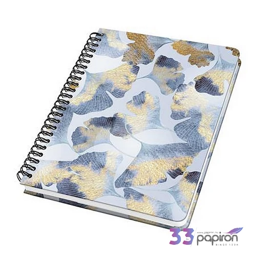 Spirálfüzet 162x215 mm SIGEL pontrácsos 60 lap keményfedeles Jolie Ginko Harmony