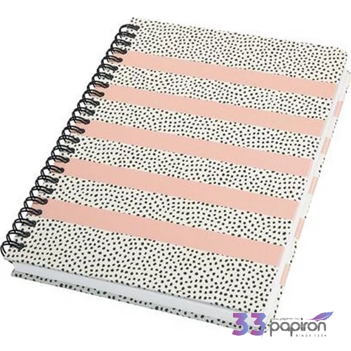 Spirálfüzet 162x215mm Sigel Jolie Sweet Dots 60lap pontrácsos Irodai füzet Sigel JN600