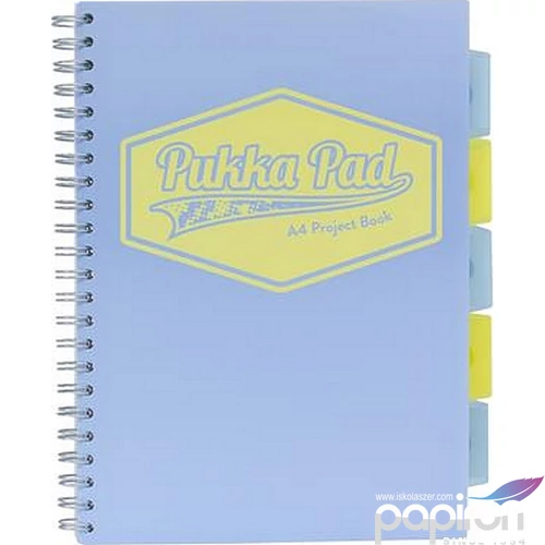 Spirálfüzet A4 Pukka Pad pasztell Project Book 100lap vonalas Irodai füzetek Pukka Pad 8630-PST