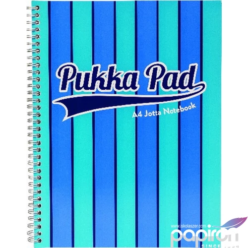 Spirálfüzet A4+ Pukka Pad Vouge 200oldalas vonalas lyukasztott-perforált 8542-VOG