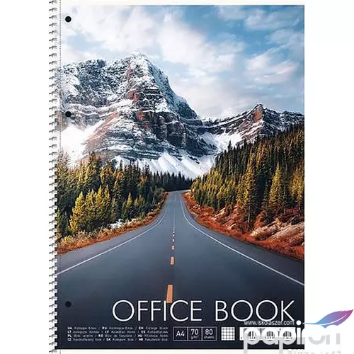 Spirálfüzet A4+ Shkolyaryk Office Book 80lap kockás vegyes színek Irodai füzet Shkolyaryk A4-CC-080-6502K