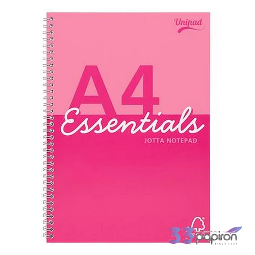 Spirálfüzet A4 vonalas 80 lap, PUKKA PAD Unipad Essentials Jotta, vegyes