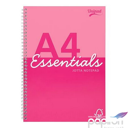 Spirálfüzet A4 vonalas 80 lap, PUKKA PAD Unipad Essentials Jotta, vegyes