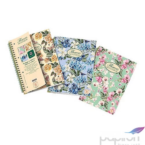 Spirálfüzet A5 Pigna Nature Flowers kockás 60l iskolaszezonos termék