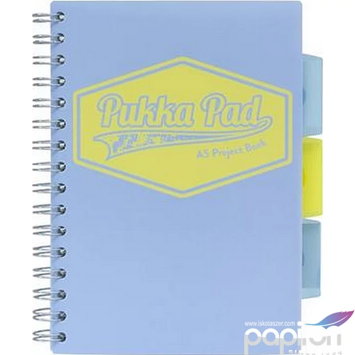 Spirálfüzet A5 Pukka Pad pasztell Project Book 100lap vonalas Irodai füzet Pukka Pad 8631-PST