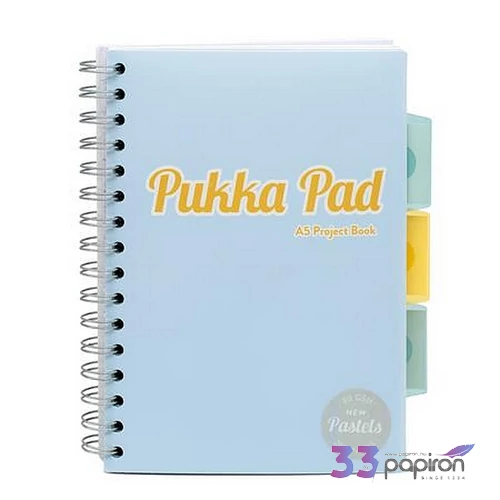 Spirálfüzet A5 vonalas 100lap PUKKA PAD 
