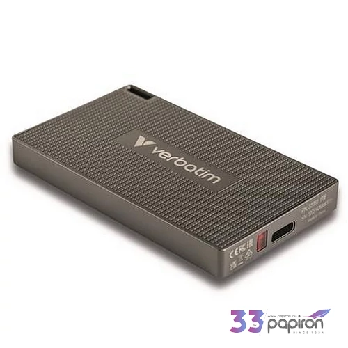 SSD (külső memória) 512GB USB-C 3.2 Gen2 VERBATIM Metal Mini SSD