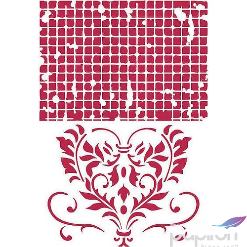 Stencil G 21x29, 7cm Net and volute Tamperia KSG354