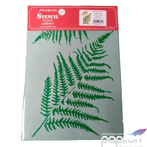 Stencil G 21x29, 7cm Fern leaves Tamperia KSG325