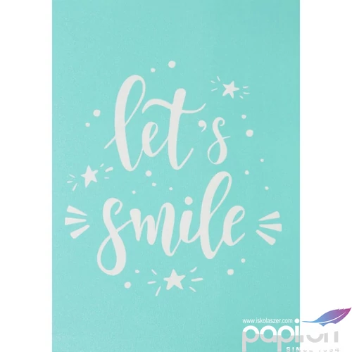 Stencil sablon 147x210mm let's smiley