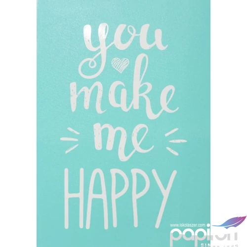 Stencil sablon 147x210mm you make me HAPPY