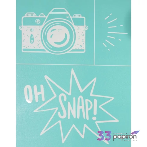 Stencil sablon 215x215mm fényképezőgép