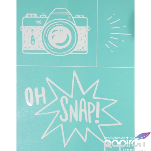 Stencil sablon 215x215mm fényképezőgép