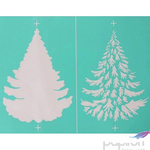 Stencil sablon 215x275mm fenyő