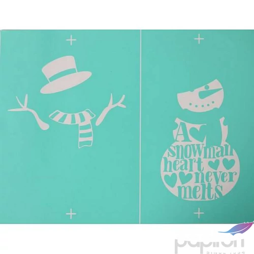Stencil sablon 215x275mm hóember