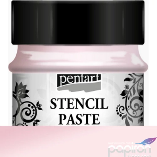 Stencilező paszta 50ml gyöngyház mályvarózsa