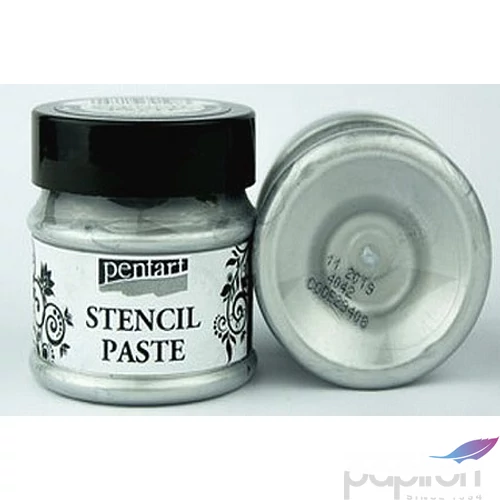 Stencilező paszta metál 50ml Pentart ezüst