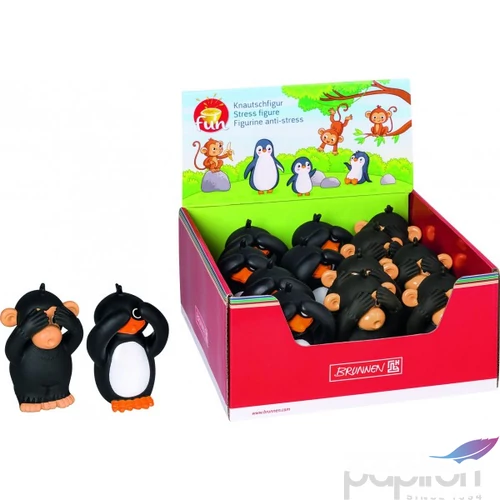 Stressz figura BRUNNEN Majom és Pingvin 8x6cm    102735704