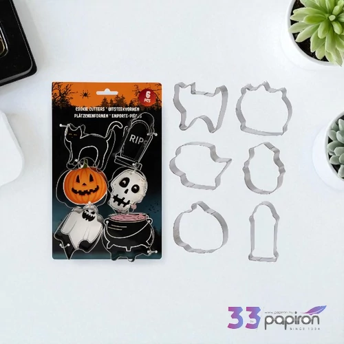 Sütiforma szett fém halloween 6db/csomag kpm25