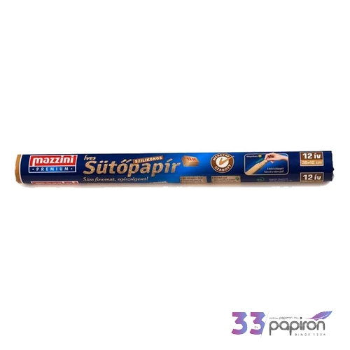 Sütőpapír szilikonos 12 ív MAZZINI Premium