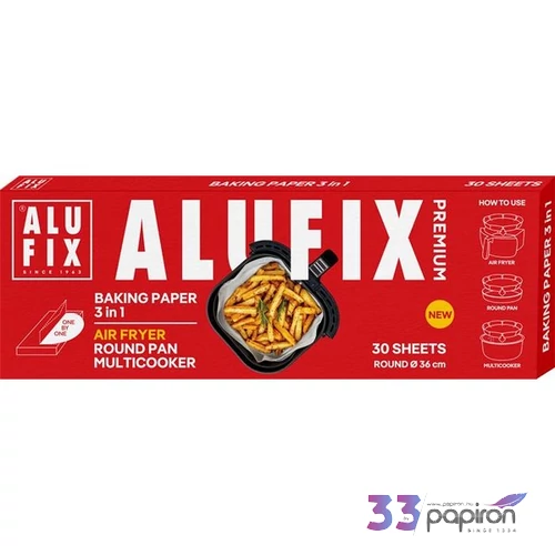 Sütőpapírlapok kerek 3 az 1-ben 30db 36cm ALUFIX Premium