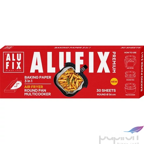 Sütőpapírlapok kerek 3 az 1-ben 30db 36cm ALUFIX Premium