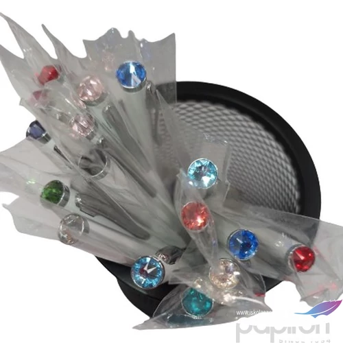 Swarovski golyóstoll fehér 20 Elegante vegyes színű kristály Made With Swarovski Elements